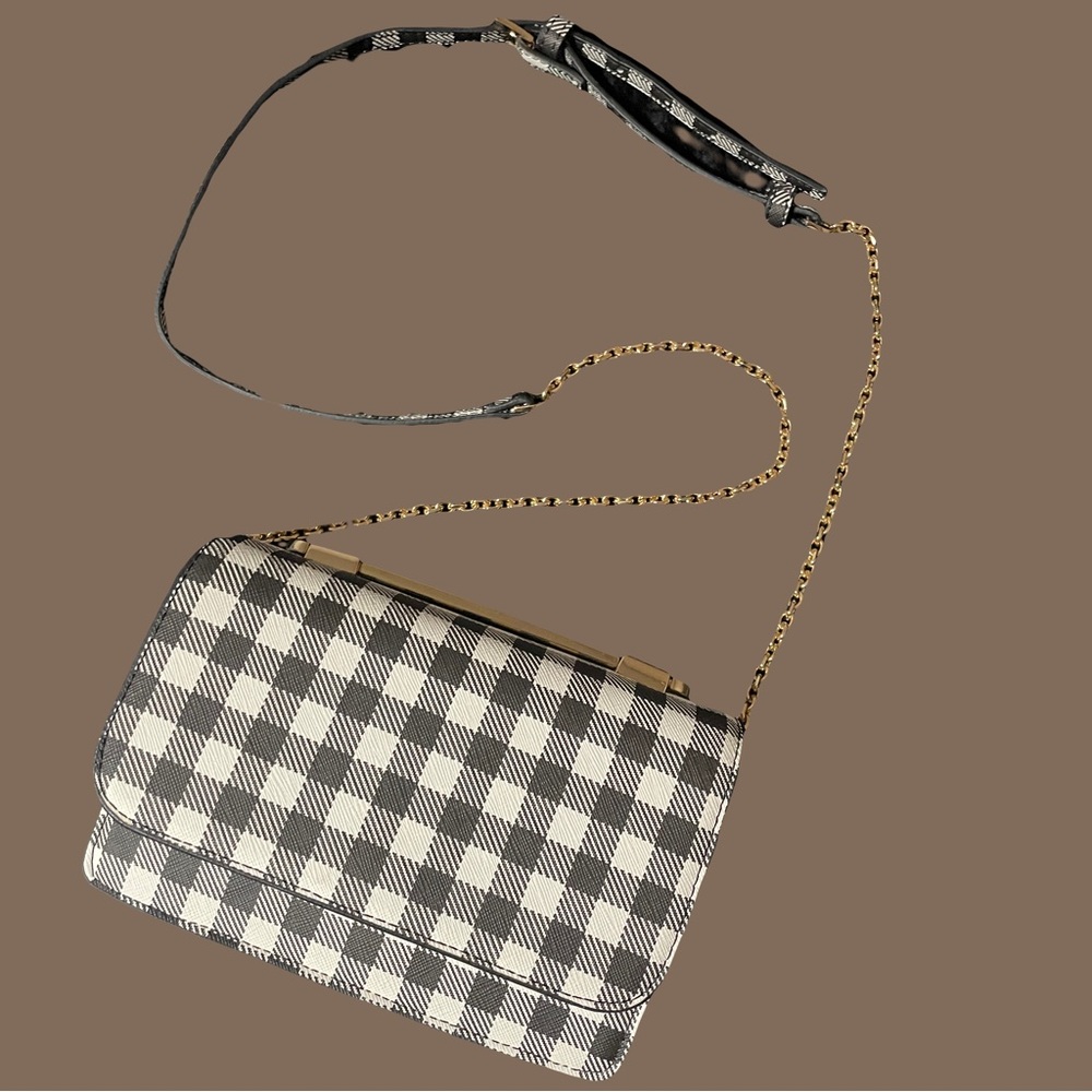 NEW Classy Checkered Crossbody Bag Shoulder Bag